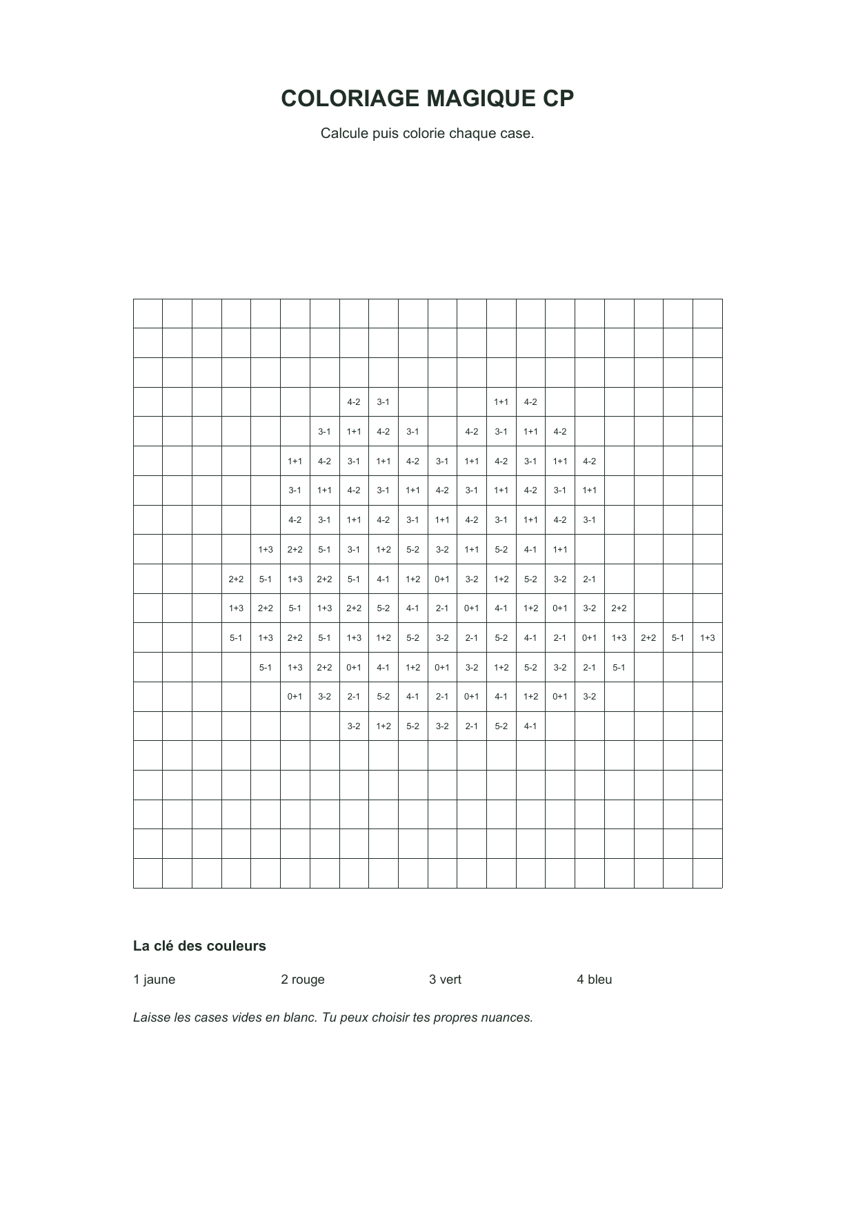 Abeille à calculer : dessin en noir et blanc à colorier