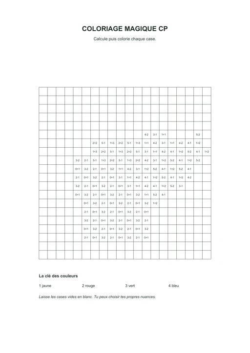 Arrosoir à calculer : dessin en noir et blanc à colorier