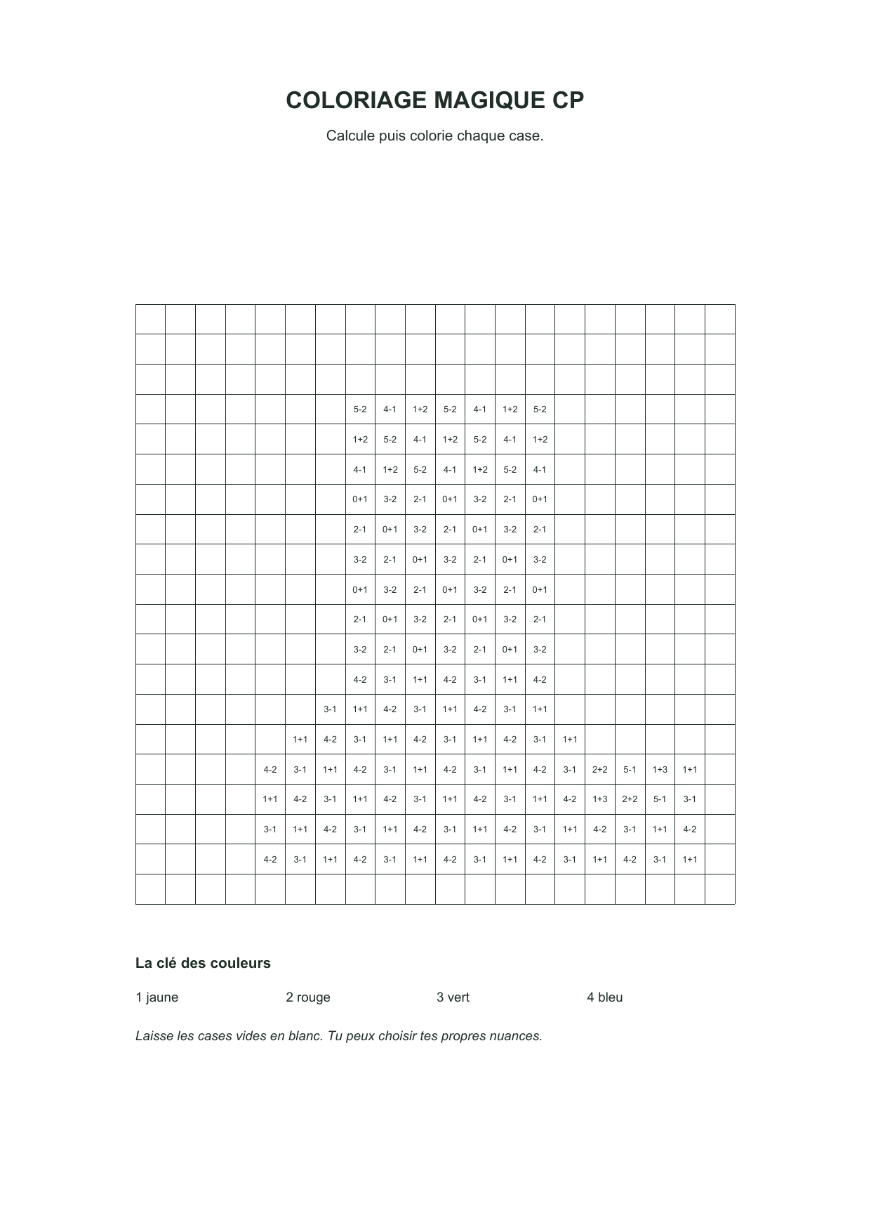 Botte à calculer : dessin en noir et blanc à colorier