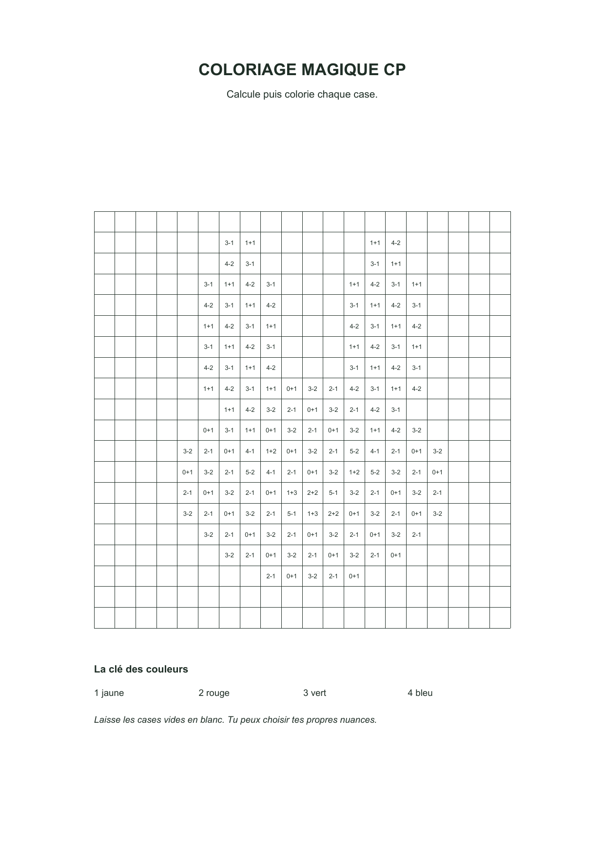 Lapin à calculer : dessin en noir et blanc à colorier