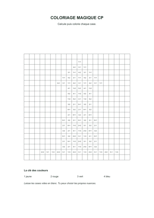 Phare à calculer : dessin en noir et blanc à colorier