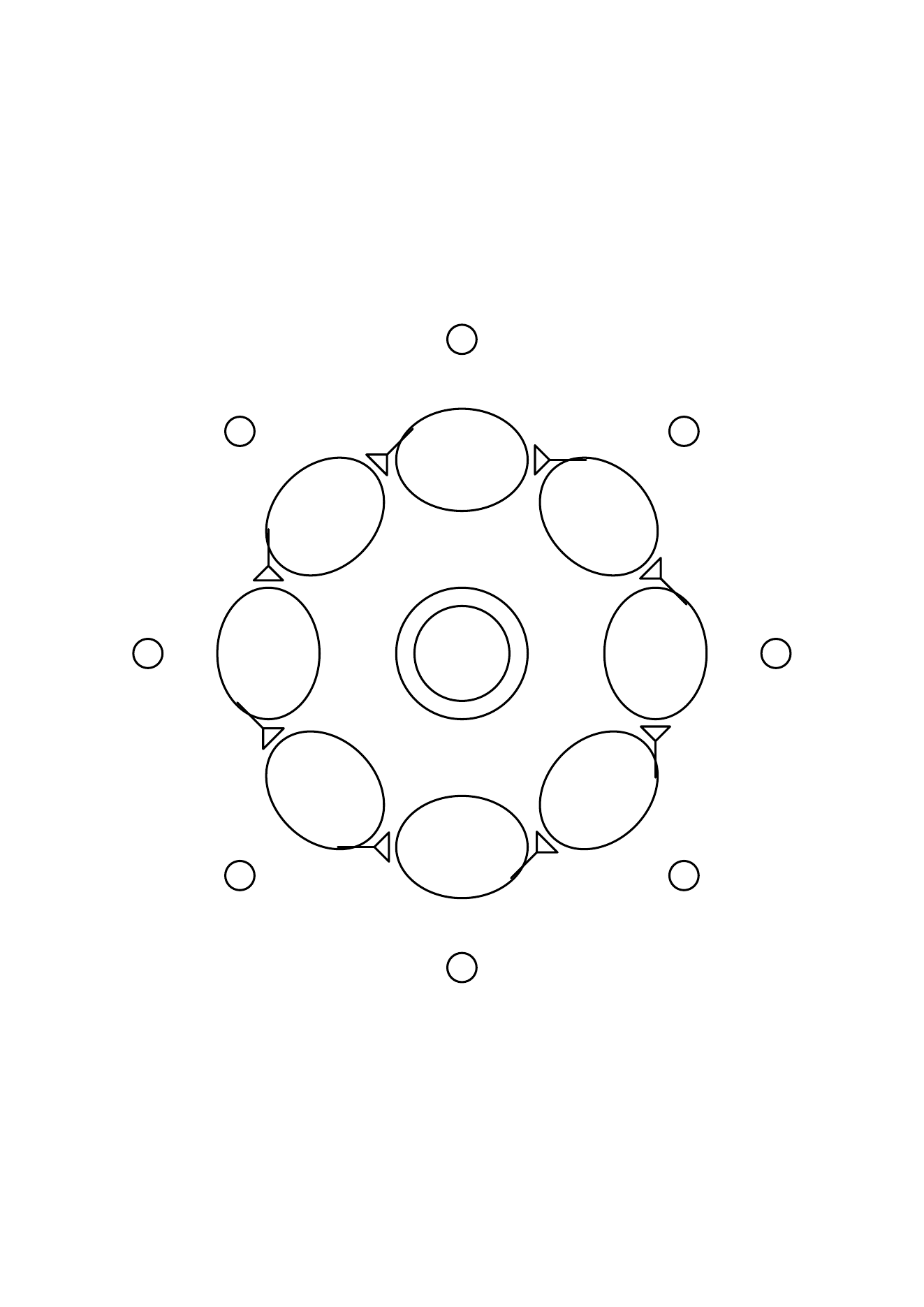 Mandala de ballons pour enfants : dessin noir et blanc à colorier