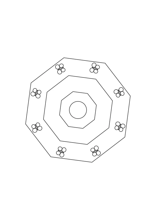 Mandala papillons joyeux : dessin en noir et blanc à colorier