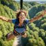Saut pendulaire à Skypark Normandie