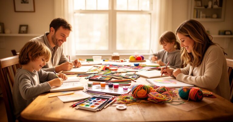 loisirs créatifs en famille