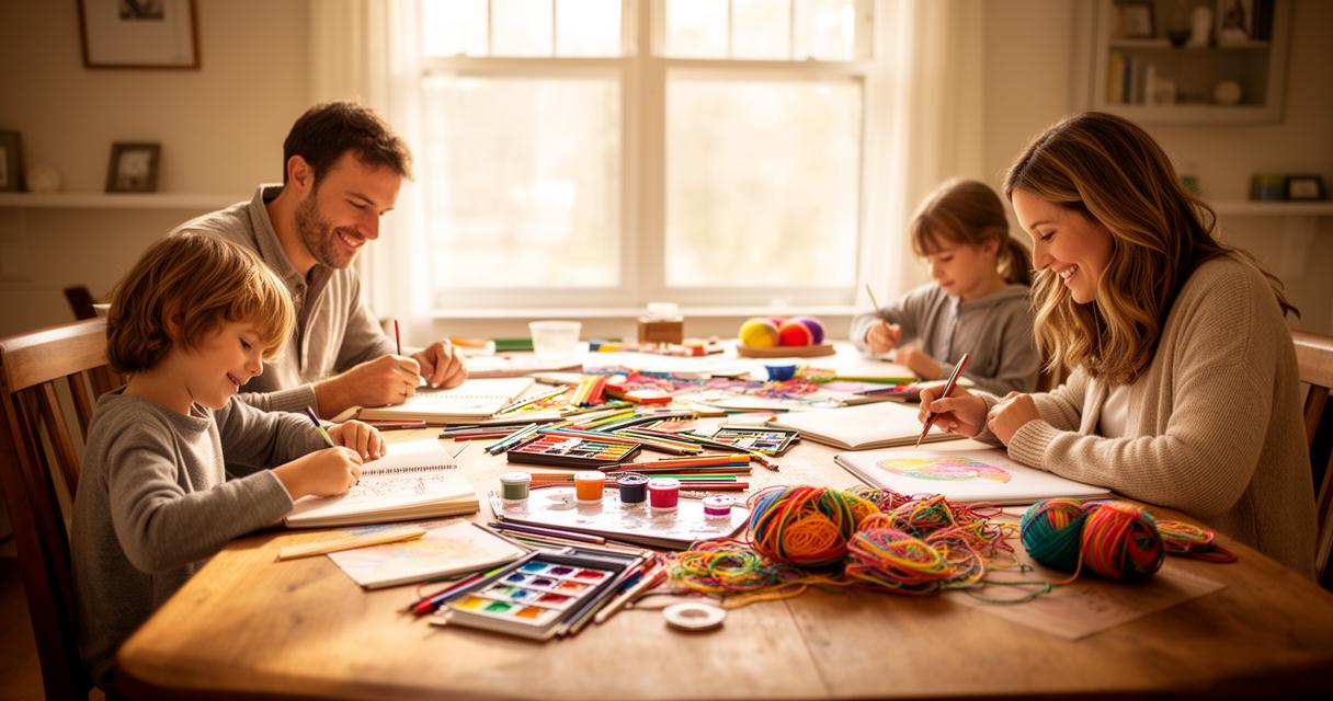 loisirs créatifs en famille