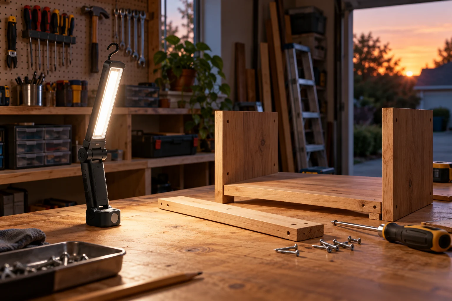 Illustration : Meilleure lampe d’atelier rechargeable : quelle baladeuse acheter ?