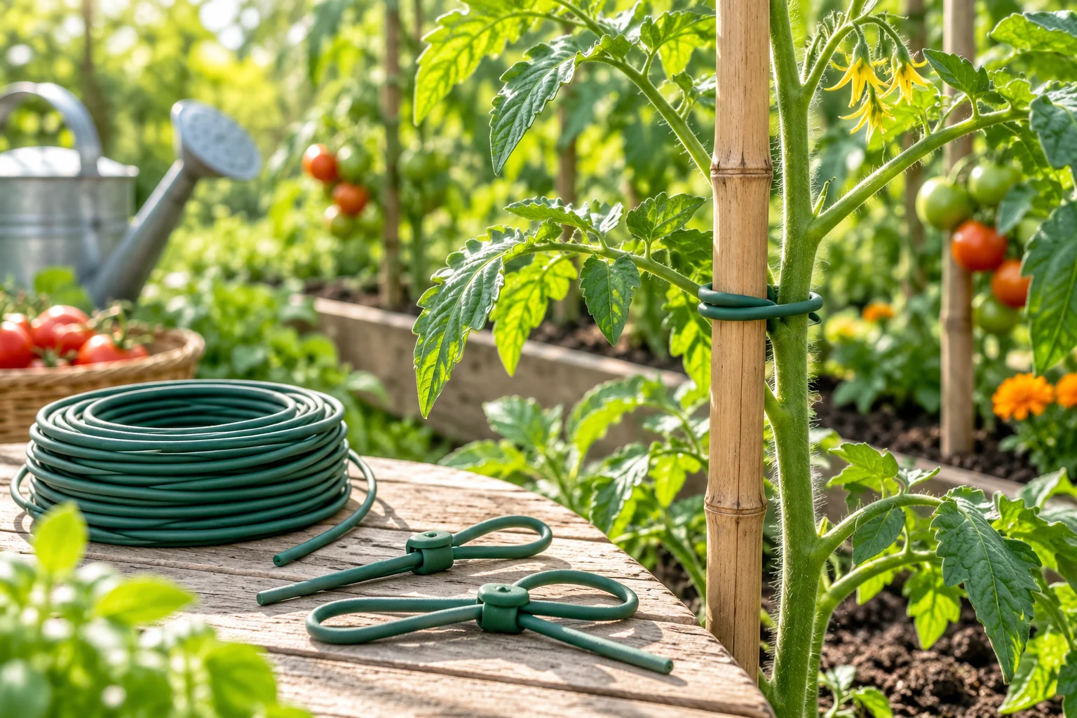 Illustration : Meilleurs liens pour plantes : quelles attaches acheter au jardin ?