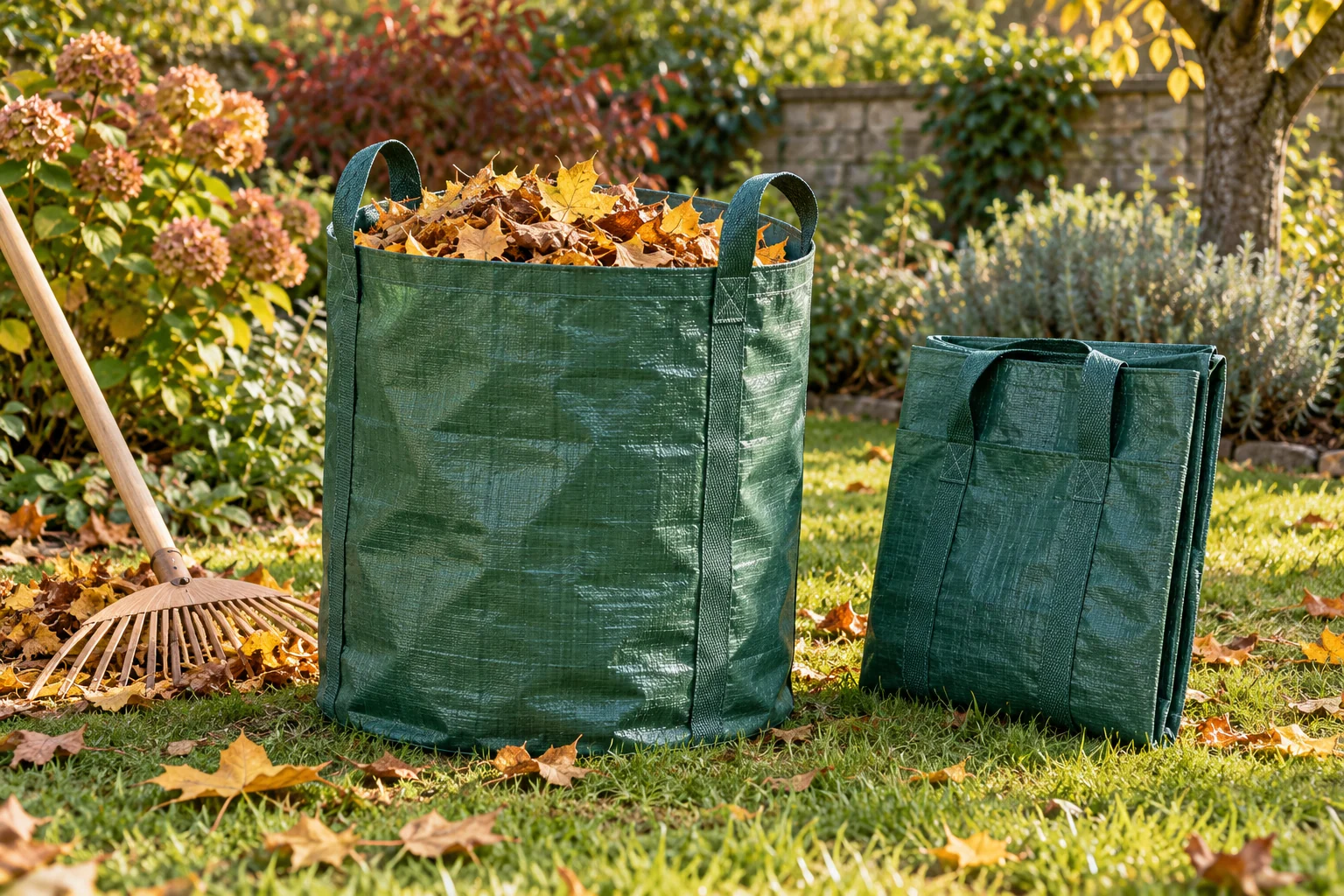 Illustration : sac à déchets de jardin réutilisable