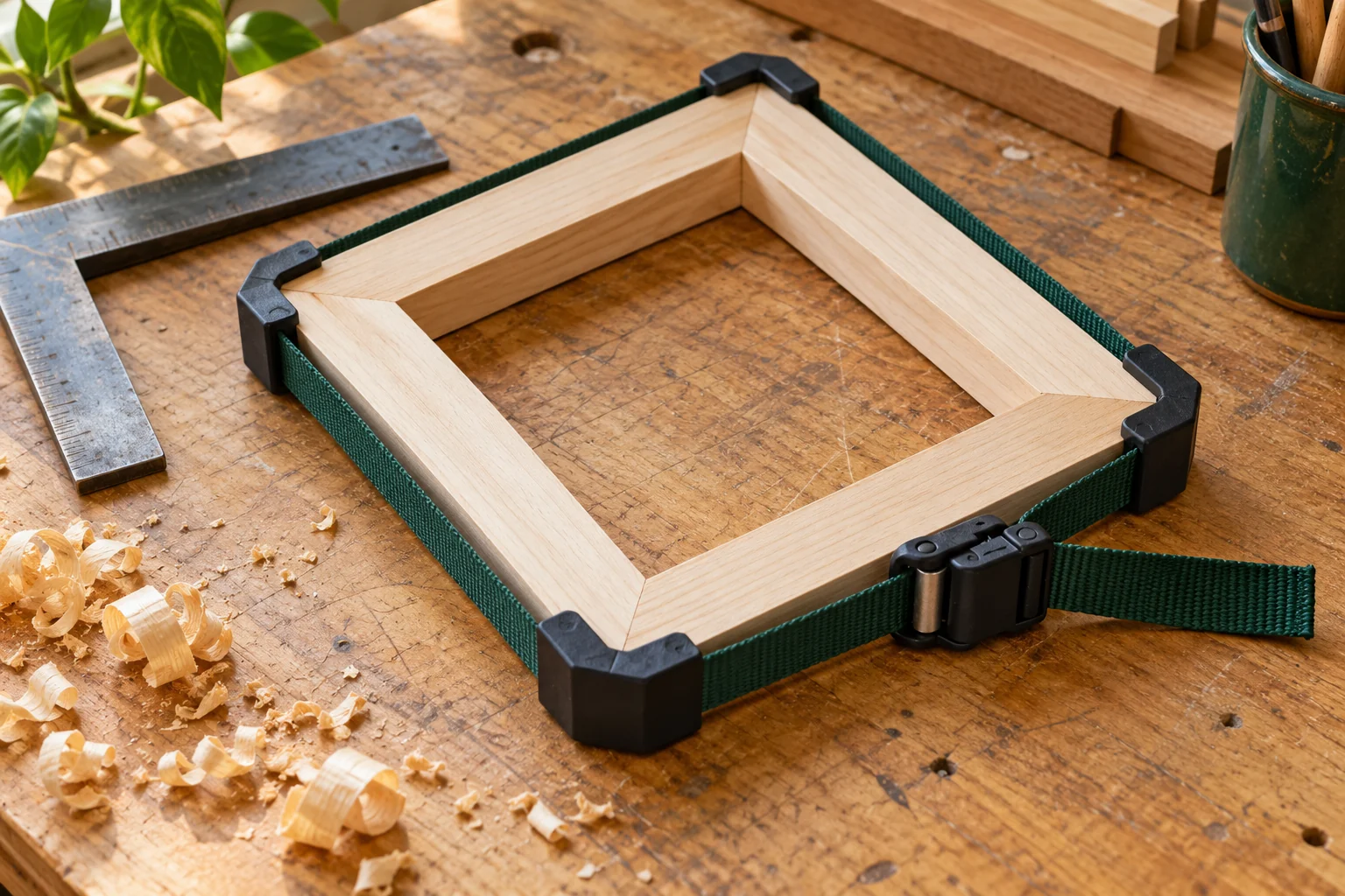 Illustration : serre-joint d’angle pour assembler du bois