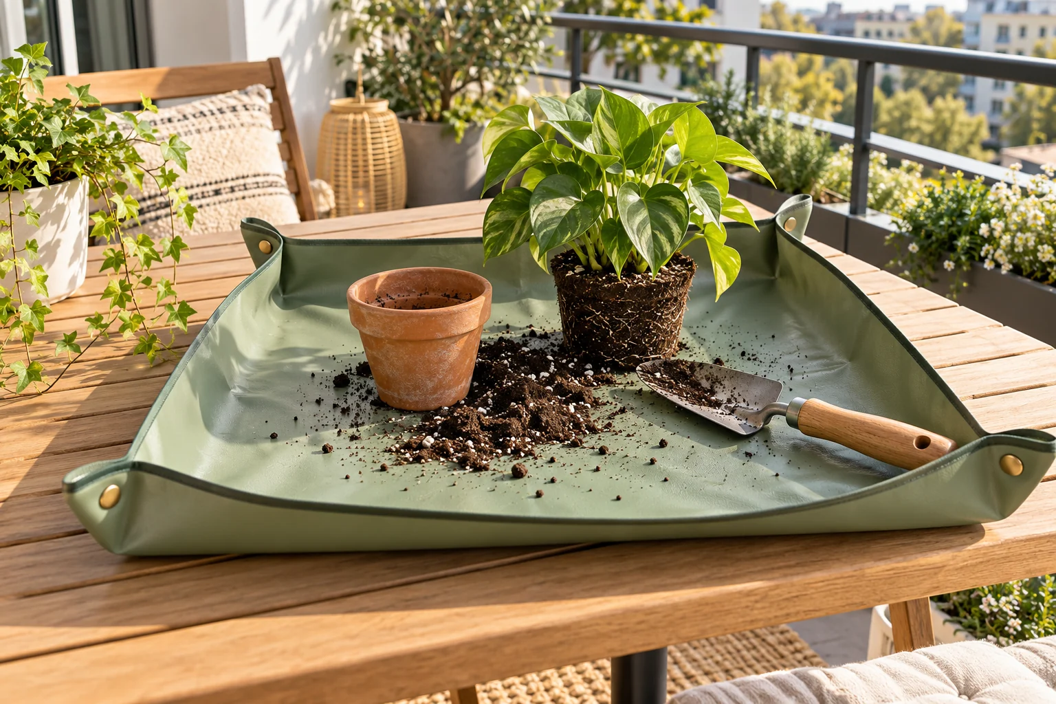 Illustration : Meilleur tapis de rempotage : quel format acheter pour vos plantes ?